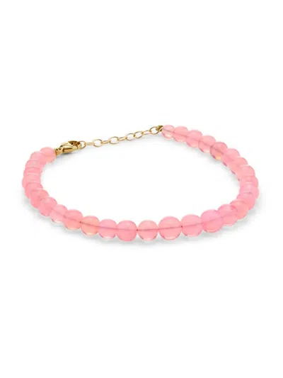 Jia Jia Women's Soleil 14k Yellow Gold & Gemstone Beaded Bracelet In Pink