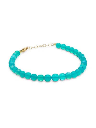 Jia Jia Women's Soleil 14k Yellow Gold & Gemstone Beaded Bracelet In Blue