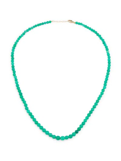 Jia Jia Women's Soleil 14k Yellow Gold & Gemstone Beaded Necklace In Green