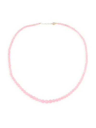 Jia Jia Women's Soleil 14k Yellow Gold & Gemstone Beaded Necklace In Pink