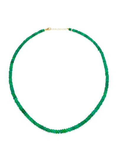 Jia Jia 14k Yellow Gold Arizona Opal Necklace In Green
