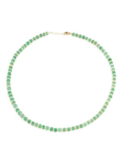 Jia Jia Women's Soleil 14k Yellow Gold, Emerald & Opal Beaded Necklace In Green