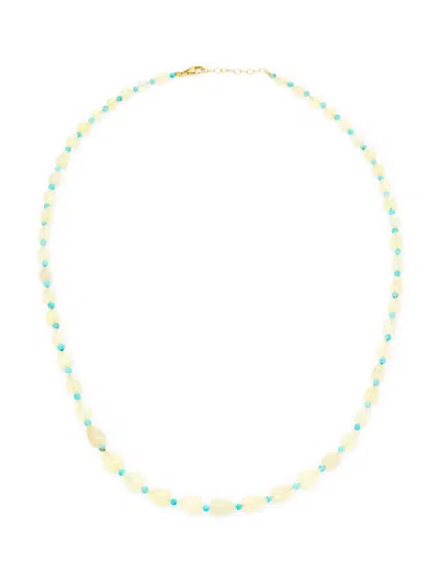 Jia Jia Women's Soleil 14k Yellow Gold, Opal & Turquoise Beaded Necklace In Green