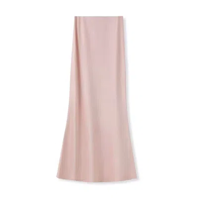 Jiaying Wang Wjy Studio London A-line Light Pink Midi Skirt Goes With Everything In Neutral