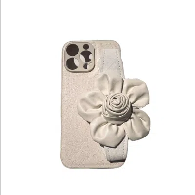 Jiaying Wang Wjy Studio London Floral Wrist  Phone Case Hand Holder White For Gift