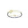 Jiaying Wang Wjy Studio London Men's Gold / Blue Constellation Virgo Zodiac Bracelet – Natural Lapis Lazuli Adjustable In Multi
