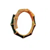 Jiaying Wang Wjy Studio London Women's Gold / Red Bamboo Green Enamel Ring In Multi