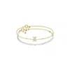 Jiaying Wang Wjy Studio London Women's Gold / White Constellation Gemini Zodiac Bracelet – Natural Crystal Adjustable In Multi