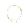 Jiaying Wang Wjy Studio London Women's Neutrals Birthstones Champagne Heart Gold Plated Adjustable Bracelet / Anklet
