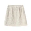 Jiaying Wang Wjy Studio London Women's Neutrals Textured Embroidered Linen-blend Short Skirt In Neutral