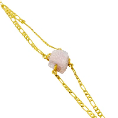 Jiaying Wang Wjy Studio London Women's Pink Elemental Birth Natural Opal Adjustable Bracelet
