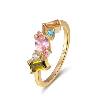 Jiaying Wang Wjy Studio London Women's Pink My Darling Five Colour Rainbow Ring