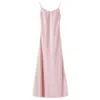 Jiaying Wang Wjy Studio London Women's Pink / Purple Slim-fit Silk Pink Long Dress