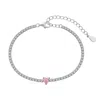 Jiaying Wang Wjy Studio London Women's Pink / Purple / White Brilliant Pink Heart Diamond Bracelet