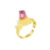 Jiaying Wang Wjy Studio London Women's The Tree Memory Natural Amethyst Gold-plated Ring In Gold