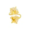 Jiaying Wang Wjy Studio London Women's Yellow / Gold Elemental Birth Natural Citrine Adjustable Ring In Gold