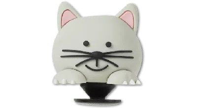 Jibbitz 3d Kitty In White