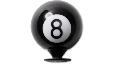 Jibbitz 3d Pool Eight Ball In Black