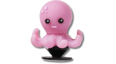 Jibbitz 3d Uv Changing Octopus In Pink