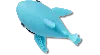 Jibbitz 3d Uv Changing Shark In Blue