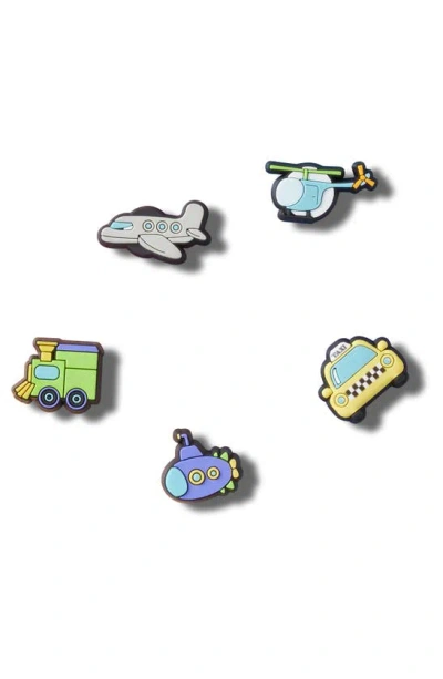 Jibbitz Kids' 5-pack Vehicles  Shoe Charms In White