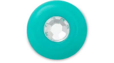 Jibbitz Acrylic Turquoise Gem