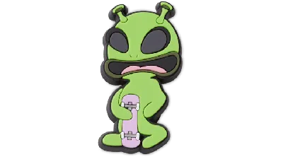 Jibbitz Alien Skater In Green