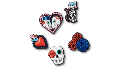 Jibbitz Artsy Dia De Los Muertos 5 Pack