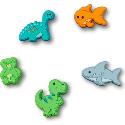 Jibbitz Assorted 5-pack Cartoon Animal  Shoe Charms In Multi