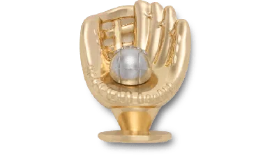 Jibbitz Baseball In Glove In Gold