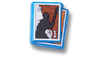 Jibbitz Baseball Trading Cards In Blue