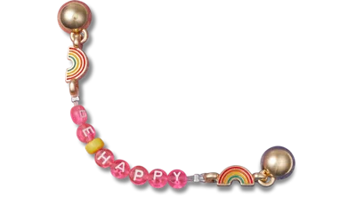 Jibbitz Be Happy Chain In Pink