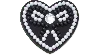 Jibbitz Beaded Heart And Bow