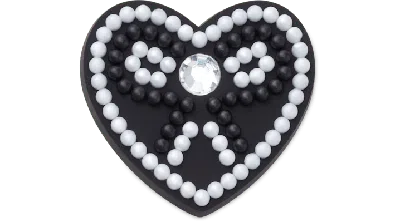 Jibbitz Beaded Heart And Bow
