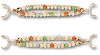 Jibbitz Beaded Sandal Chain 2 Pack In Multi