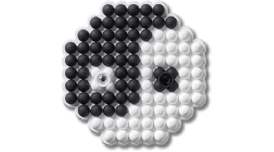 Jibbitz Beaded Ying And Yang