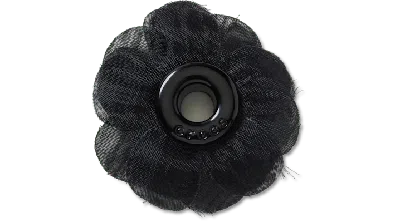 Jibbitz Black Chiffon Grommet