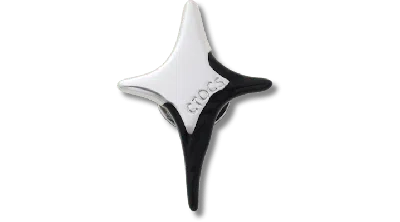 Jibbitz Black Dipped Enamel Star