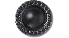 Jibbitz Black Dome With Gems