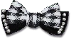 Jibbitz Black Double Layer Bow