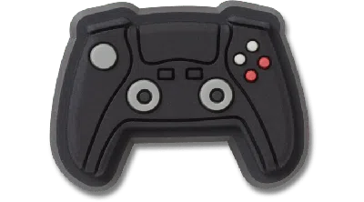 Jibbitz Black Game Controller In Gray