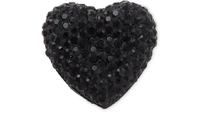 Jibbitz Black Spiky Heart