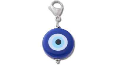 Jibbitz Blue And White Evil Eye Charm