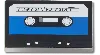 Jibbitz Blue Cassette Tape