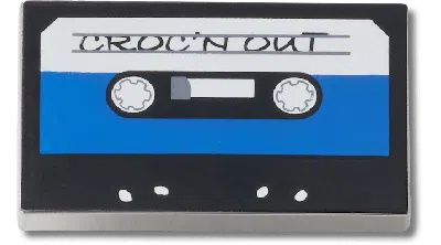 Jibbitz Blue Cassette Tape In Multi