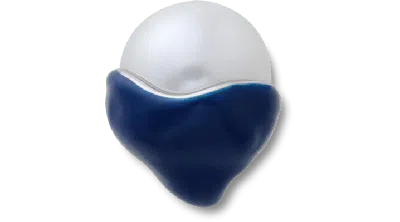 Jibbitz Blue Dipped Enamel Smt Pearl