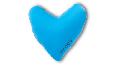 Jibbitz Blue Puff Heart