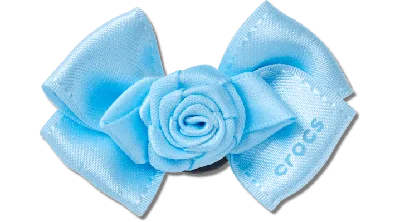Jibbitz Blue Rosette Bow