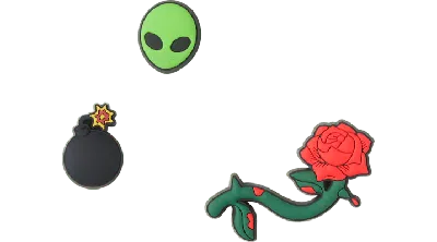 Jibbitz Bomb Alien 3 Pack