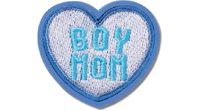 Jibbitz Boy Mom Patch